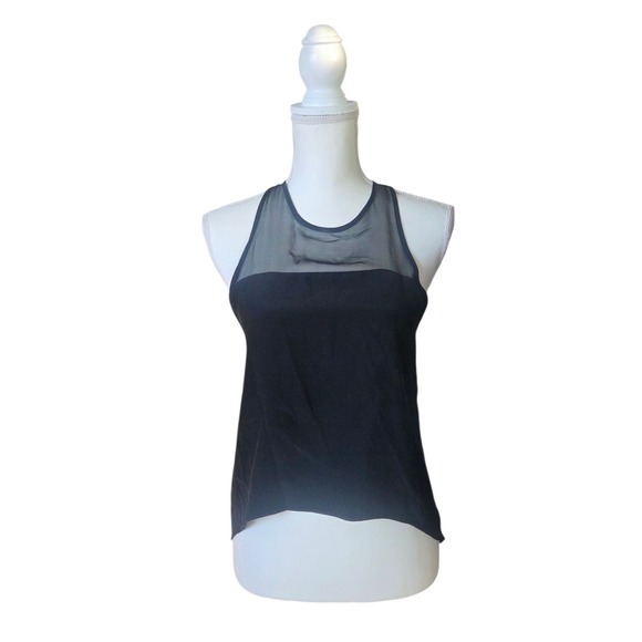 Emerson Thorpe Tops - Emerson Thorpe 100% Silk Mesh Tank XS Made in USA Sheer Minimalist Noir GothCore